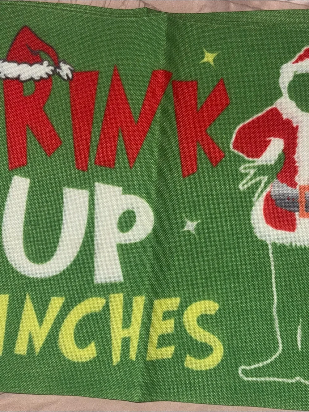 Grinch Table Mats “Drink Up Grinches”